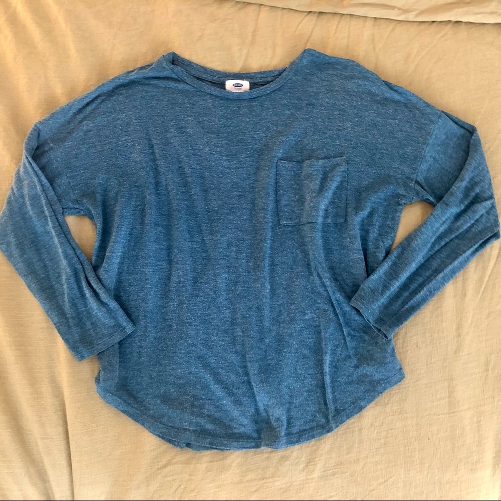 Old Navy Teal Relaxed Tee w/ Pocket